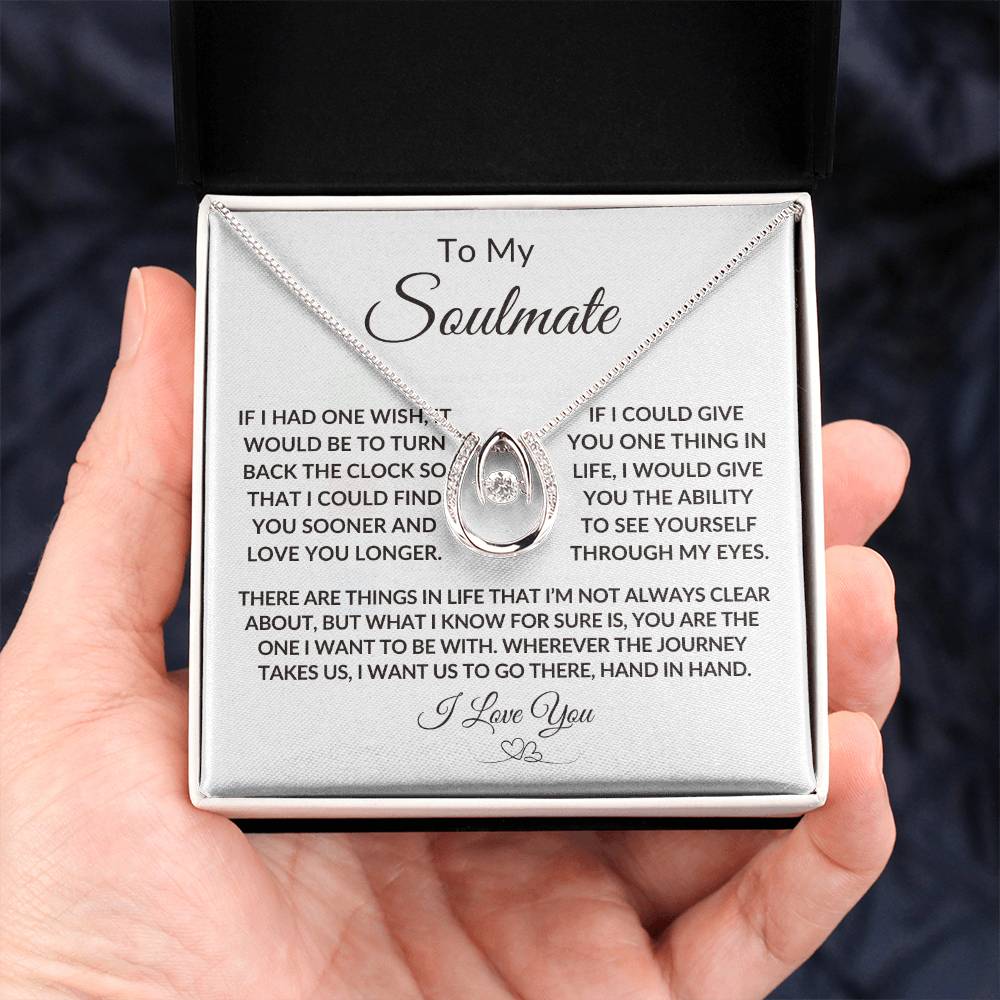 To My Soulmate | Birthdate | Special Occasion - Lucky in Love necklace