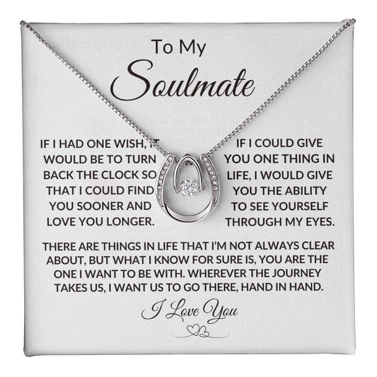 To My Soulmate | Birthdate | Special Occasion - Lucky in Love necklace