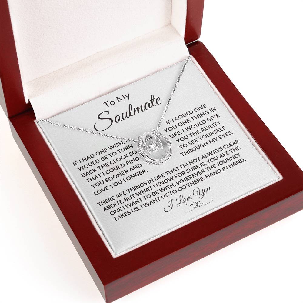 To My Soulmate | Birthdate | Special Occasion - Lucky in Love necklace