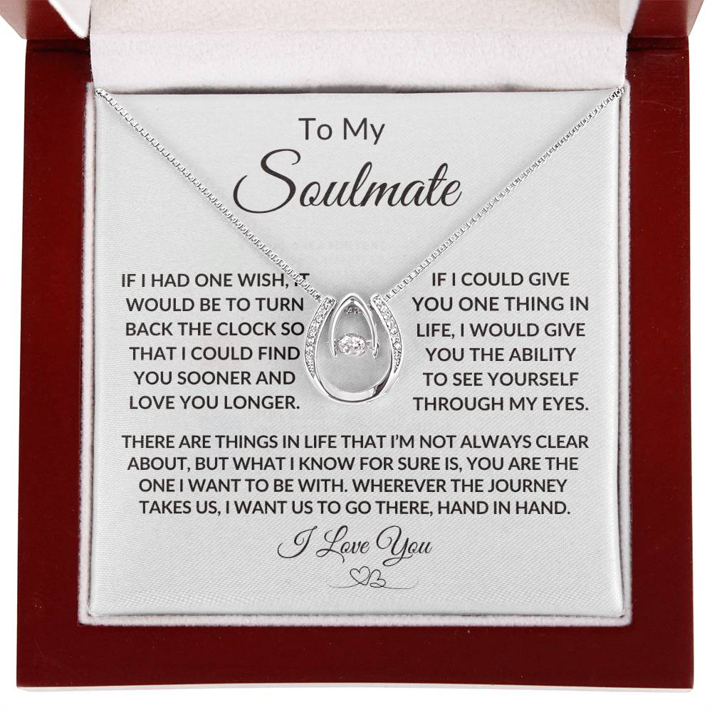 To My Soulmate | Birthdate | Special Occasion - Lucky in Love necklace