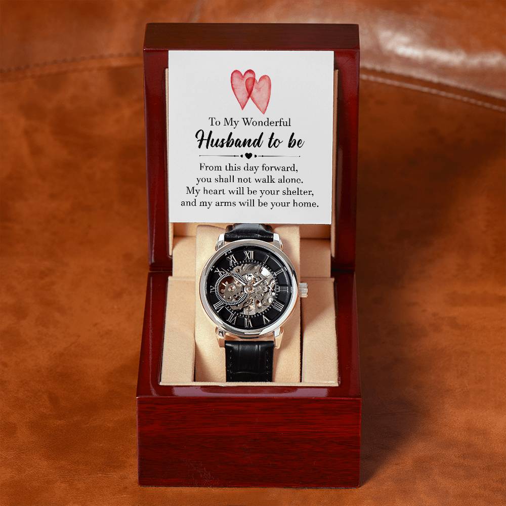 Husband to Be Gift - Men's Openwork Watch