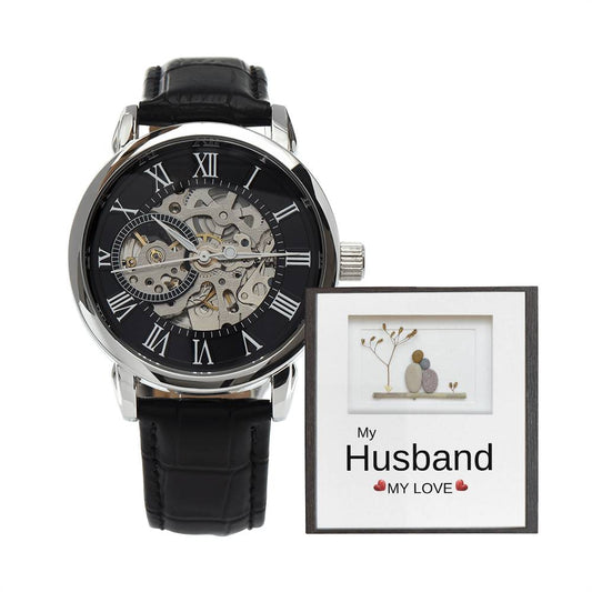 To My Husband, My Love - Men's Openwork Watch