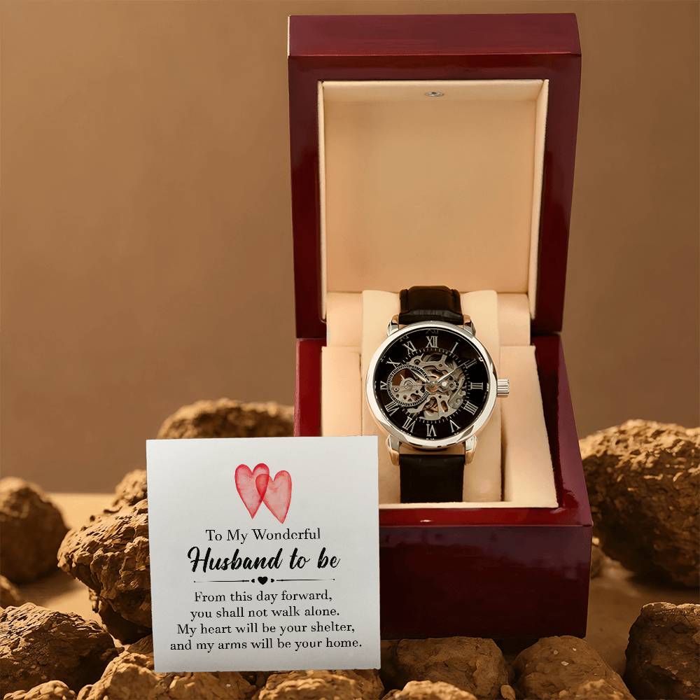 Husband to Be Gift - Men's Openwork Watch