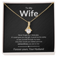 To My Wife | Forever Yours - Alluring Beauty Necklace