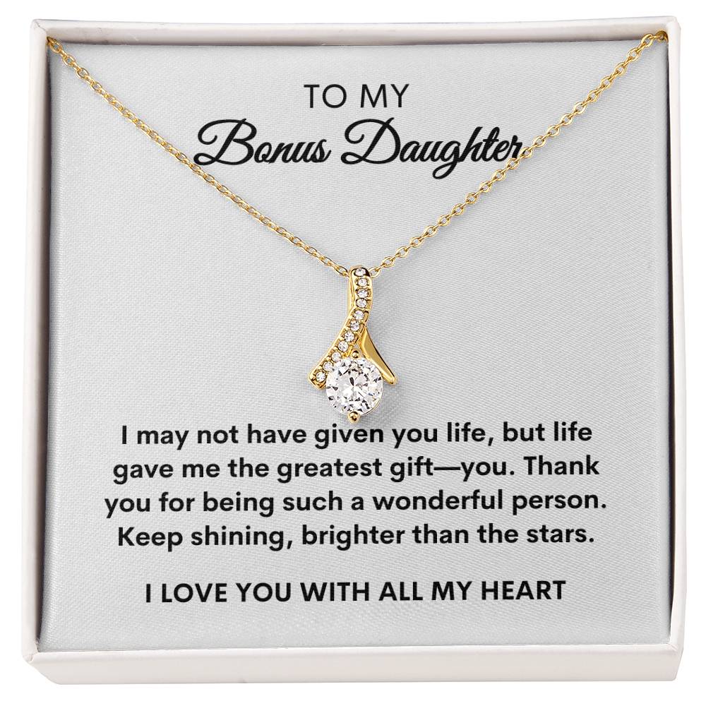 To My Bonus Daughter | Alluring Necklace