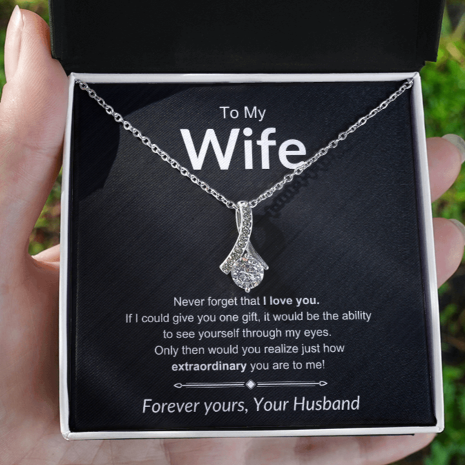 To My Wife | Forever Yours - Alluring Beauty Necklace