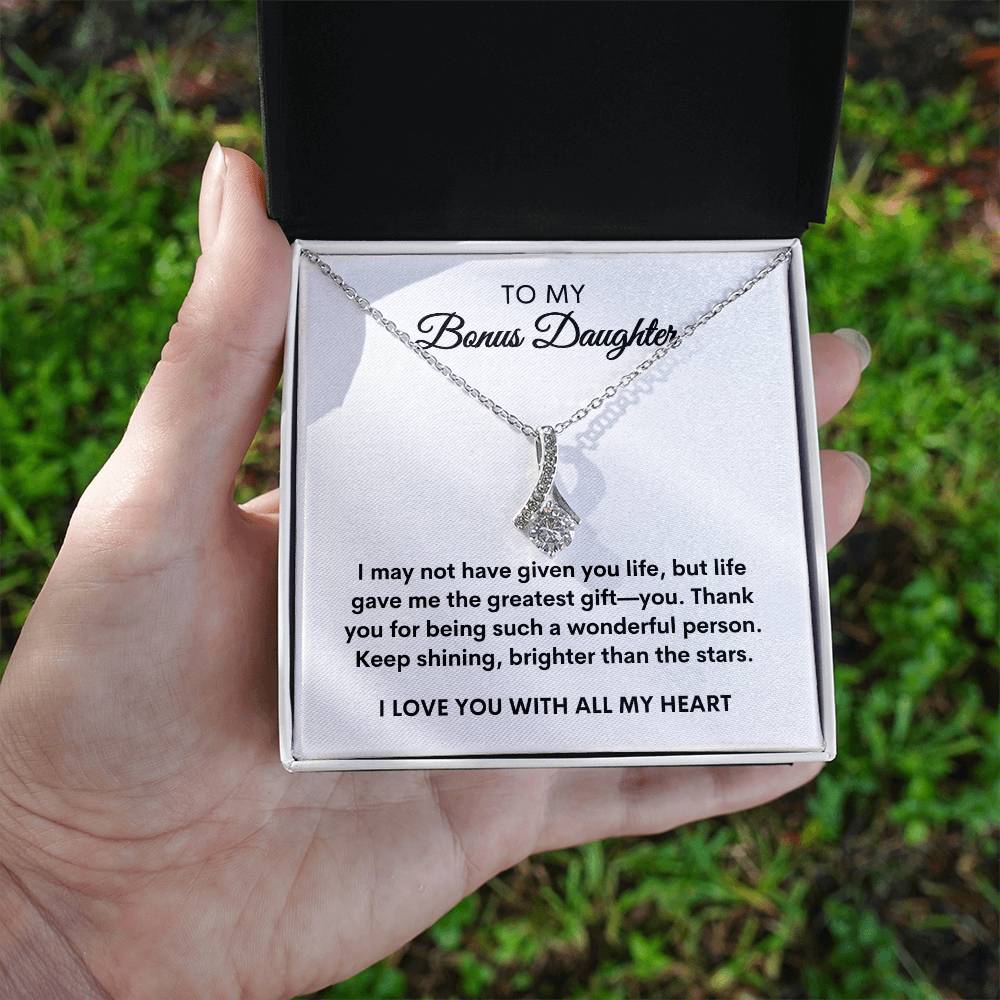 To My Bonus Daughter | Alluring Necklace