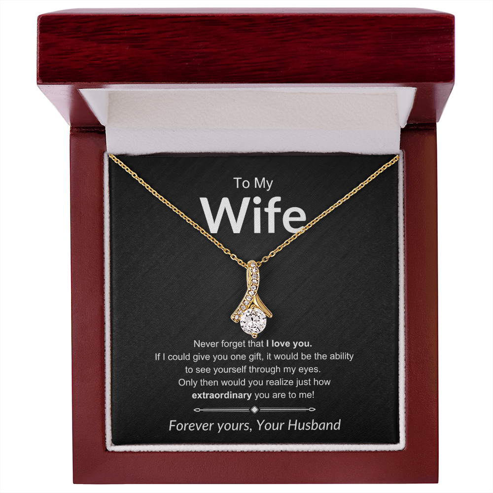 To My Wife | Forever Yours - Alluring Beauty Necklace