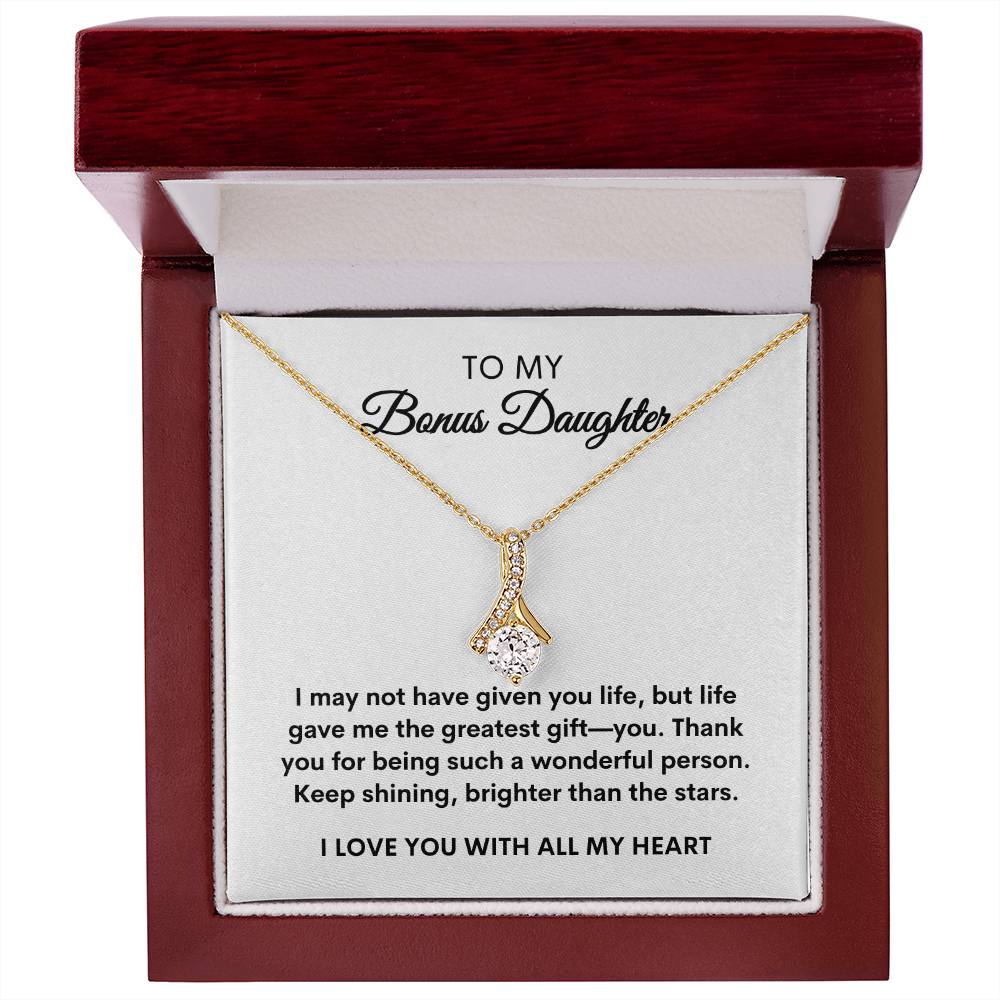 To My Bonus Daughter | Alluring Necklace