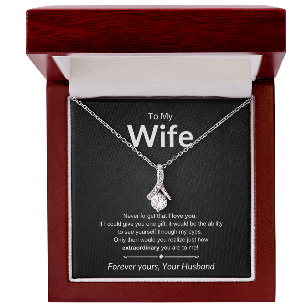 To My Wife | Forever Yours - Alluring Beauty Necklace