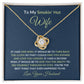 To My Smokin' Hot Wife - Love Knot Necklace