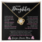 To My Daughter Love, Mom | Love Knot Necklace NF