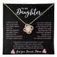 To My Daughter Love, Mom | Love Knot Necklace NF