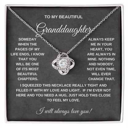 To My Granddaughter | Love Knot Necklace - GW