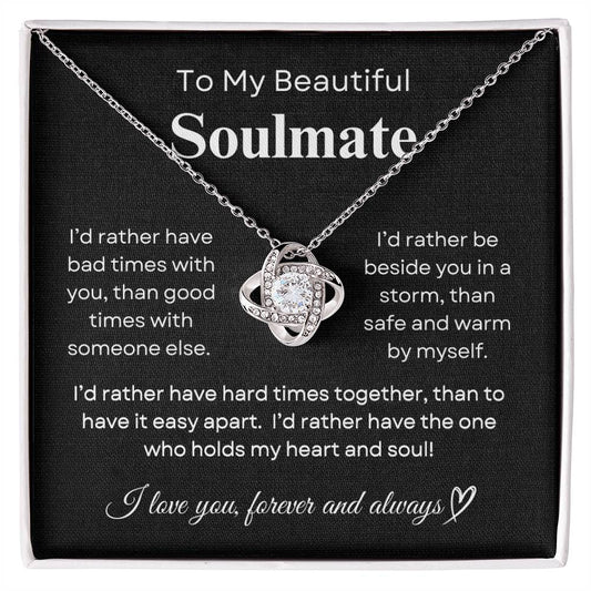 Beautiful Soulmate | Love Knot Necklace