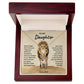 Daughter - I Will Always Have Your Back - Love Knot Necklace
