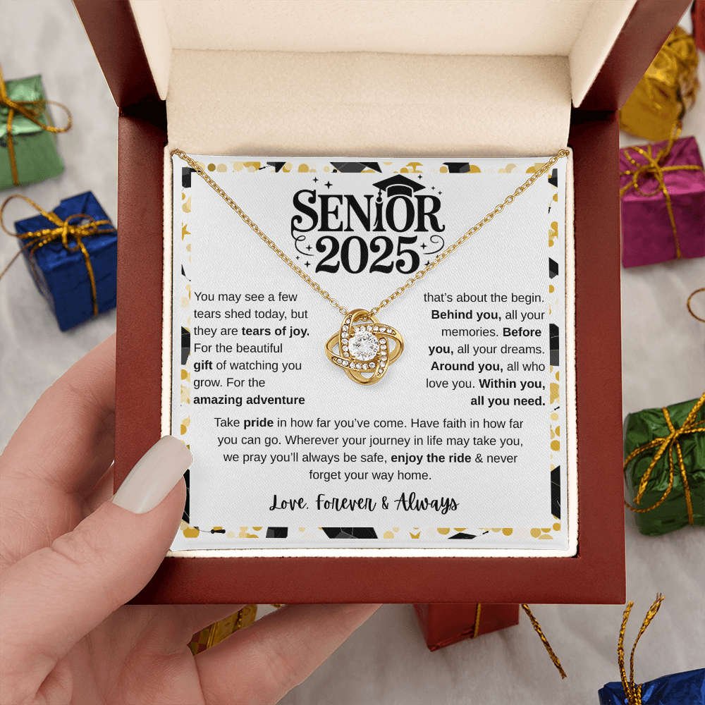 Senior 2025 Graduation Gift - Love Knot Necklace