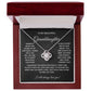 To My Granddaughter | Love Knot Necklace - BW
