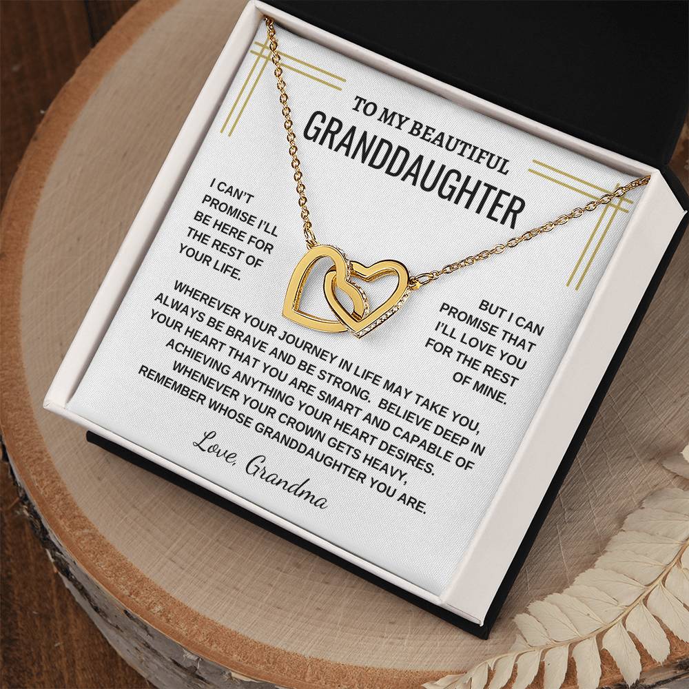 To My Beautiful Granddaughter - Interlocking Necklace