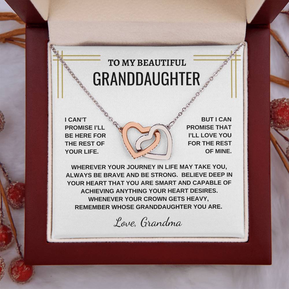 To My Beautiful Granddaughter - Interlocking Necklace