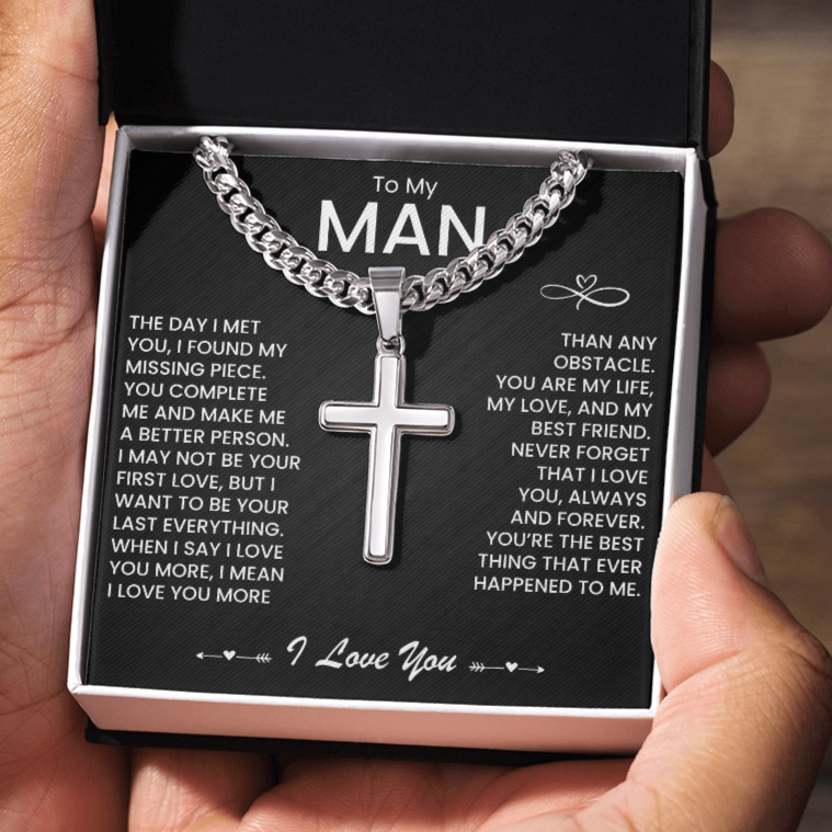 To My MAN - Cuban Necklace |  Anniversary, Father's Day