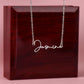 Badass Daughter Name Necklace - GB