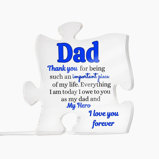 Dad | Father's Day, Birthday, Christmas - Acrylic Puzzle