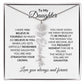 To My Daughter | Believe in Yourself | Personalized Flower Name Necklace