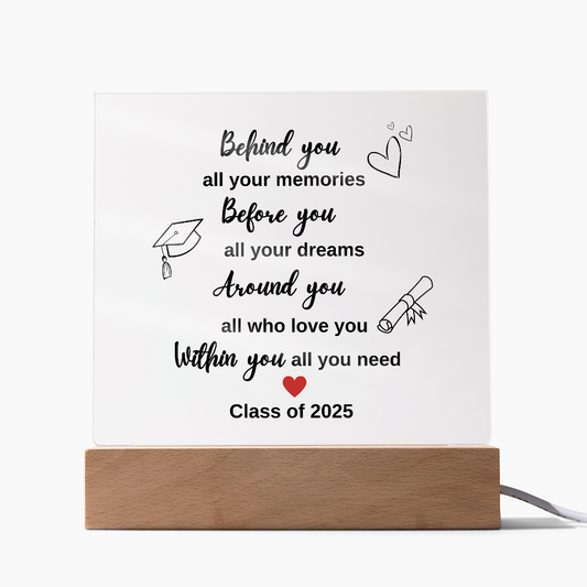 Graduation 2025 Acrylic Plaque - Celebrate Memories