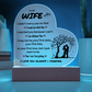 To My Wife | I Love You Always & Forever - Acrylic Plaque
