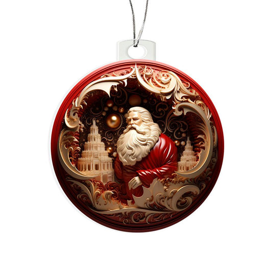 Holiday 3D Ornament - Santa