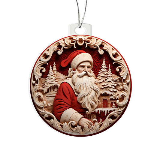 Holiday 3D Ornament - Santa's White Glove