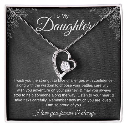 To My Daughter | I Am So Proud of You - Forever Love Necklace