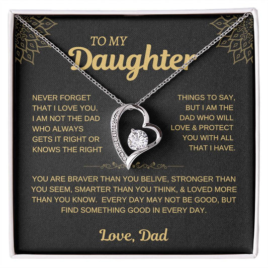 Daughter | I Am the Dad Who Will Protect You - Forever Love Necklace