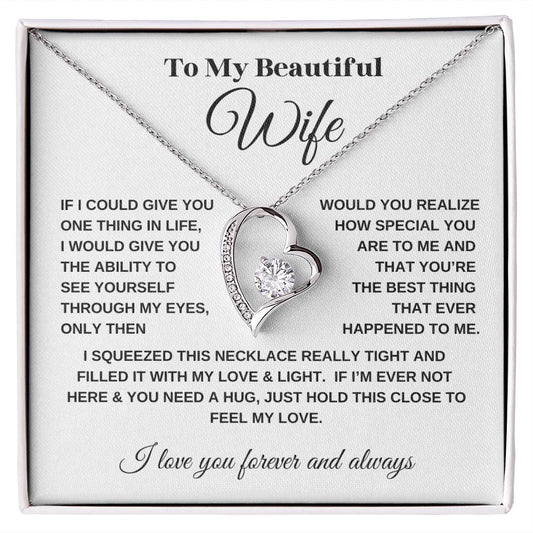 To My Wife | Always Here - Forever Love Necklace