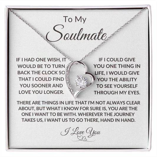 To My Soulmate | I Love You - Forever Love Necklace