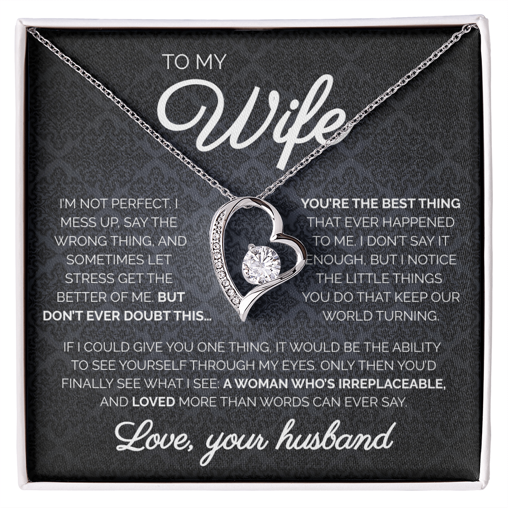 To My Wife | You're The Best Thing | Forever Love Necklace