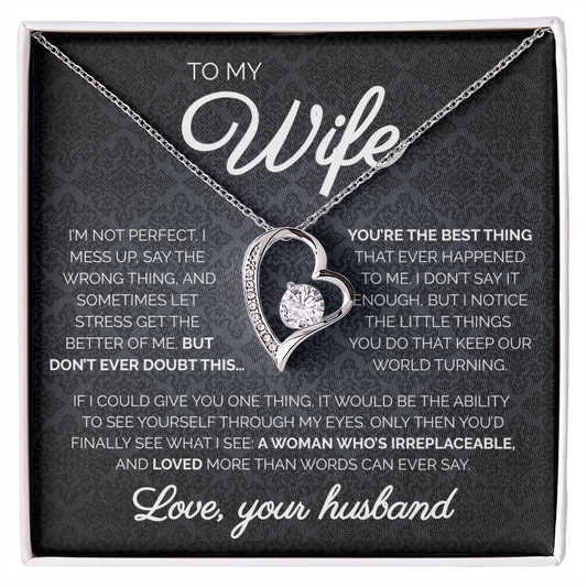 To My Wife | You're The Best Thing | Forever Love Necklace