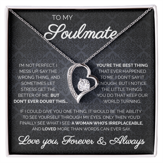 To My Soulmate | You're The Best Thing | Forever Love Necklace