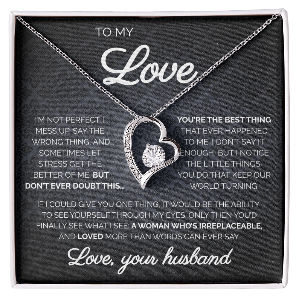 To My Love | You're The Best Thing | Forever Love Necklace