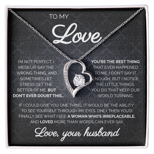 To My Love | You're The Best Thing | Forever Love Necklace