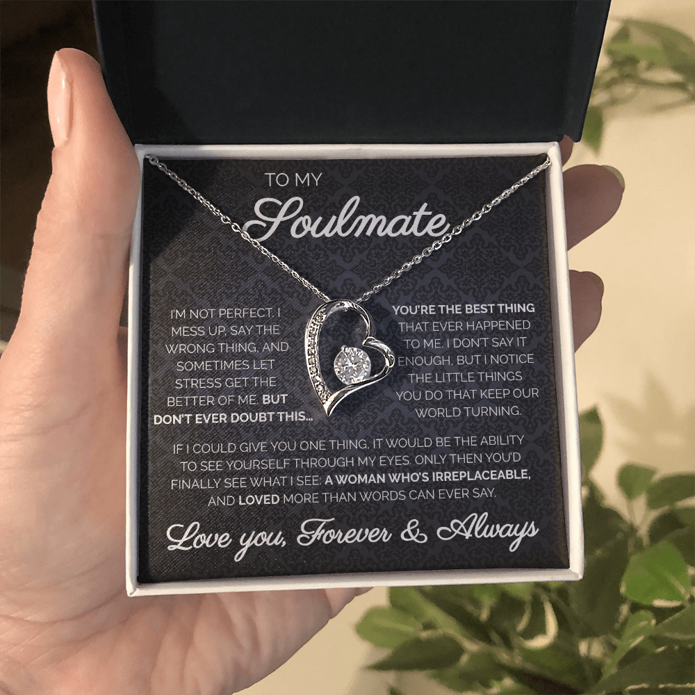 To My Soulmate | You're The Best Thing | Forever Love Necklace