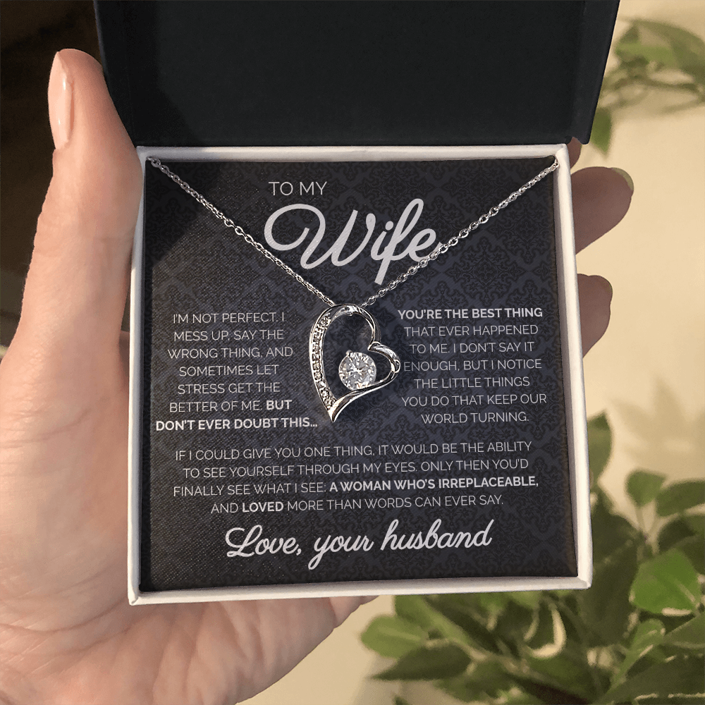 To My Wife | You're The Best Thing | Forever Love Necklace