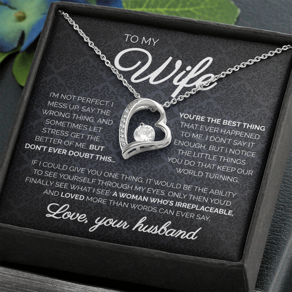 To My Wife | You're The Best Thing | Forever Love Necklace