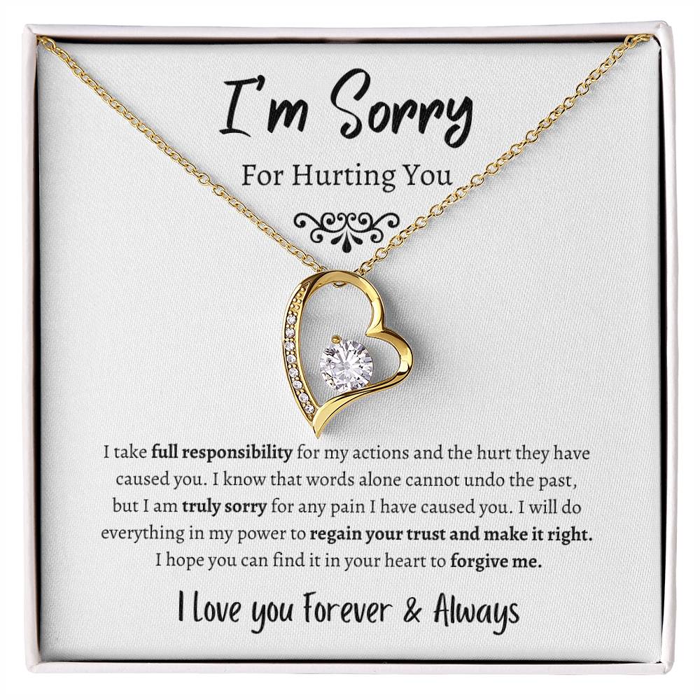 I'm Sorry For Hurting You - Forever Love Necklace