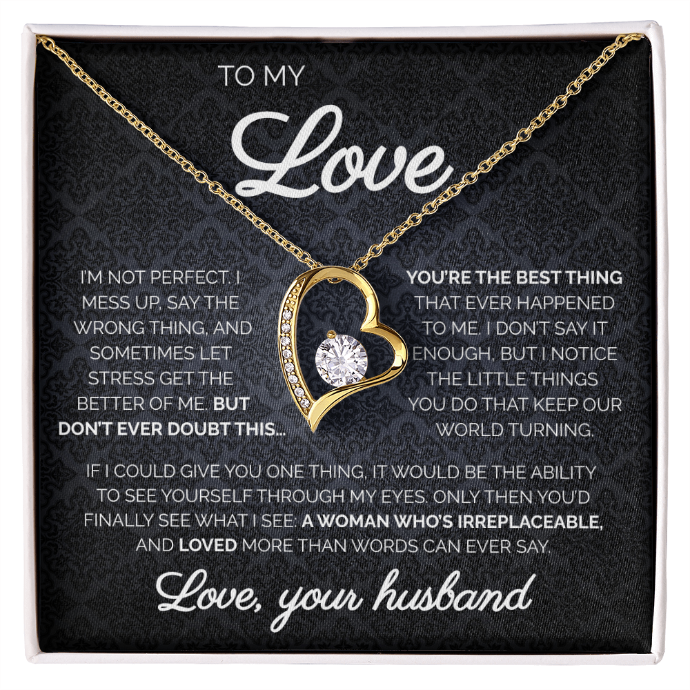 To My Love | You're The Best Thing | Forever Love Necklace