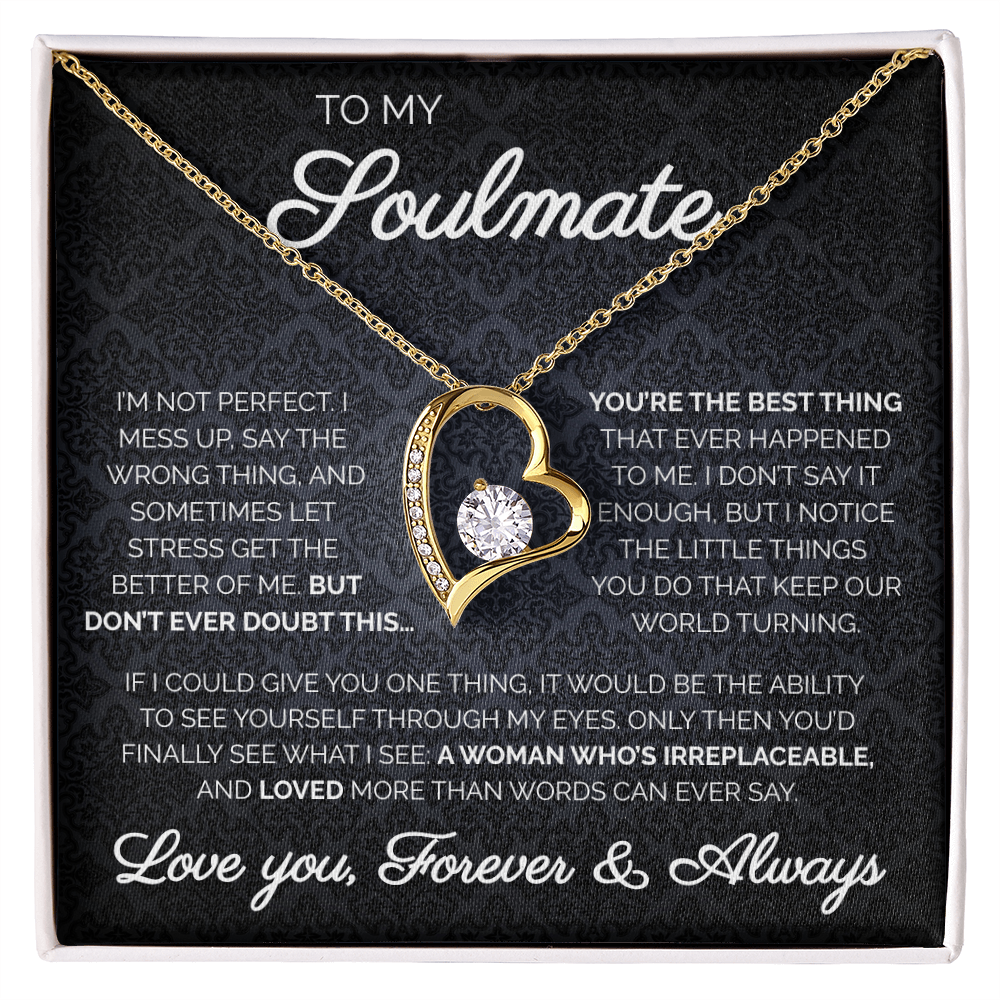 To My Soulmate | You're The Best Thing | Forever Love Necklace