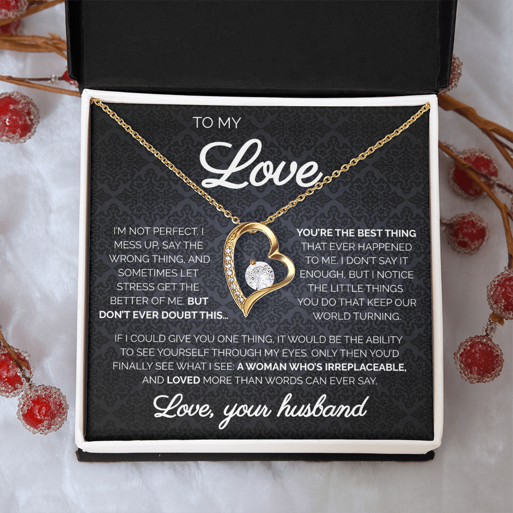 To My Love | You're The Best Thing | Forever Love Necklace