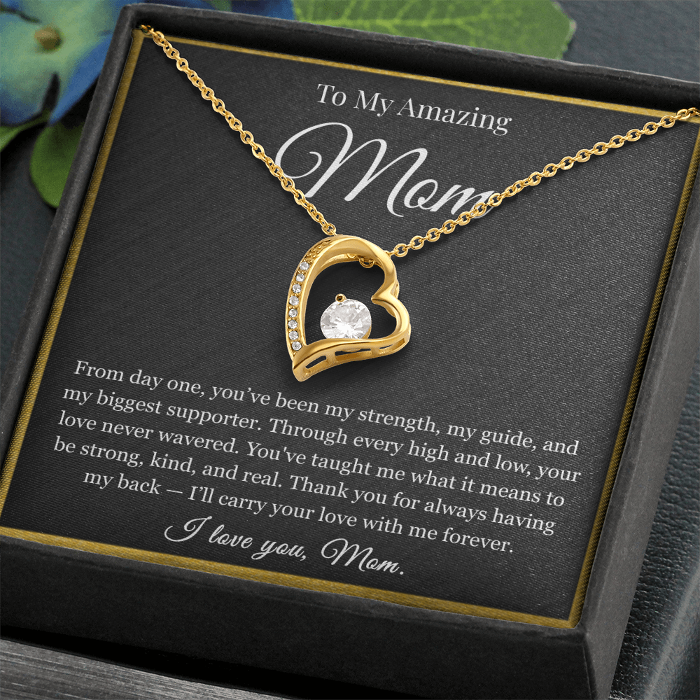 To My Amazing Mom My Biggest Supporter - Forever Love Necklace