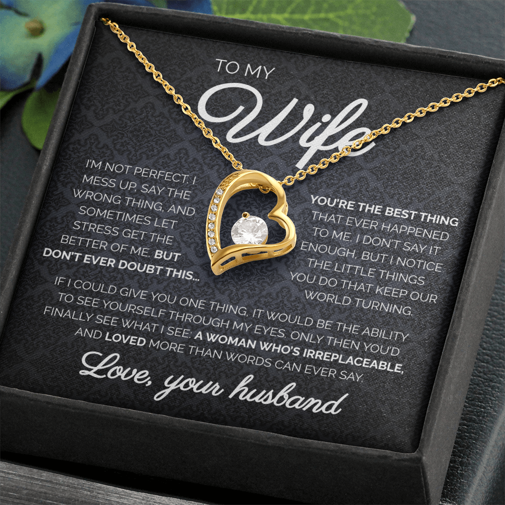 To My Wife | You're The Best Thing | Forever Love Necklace
